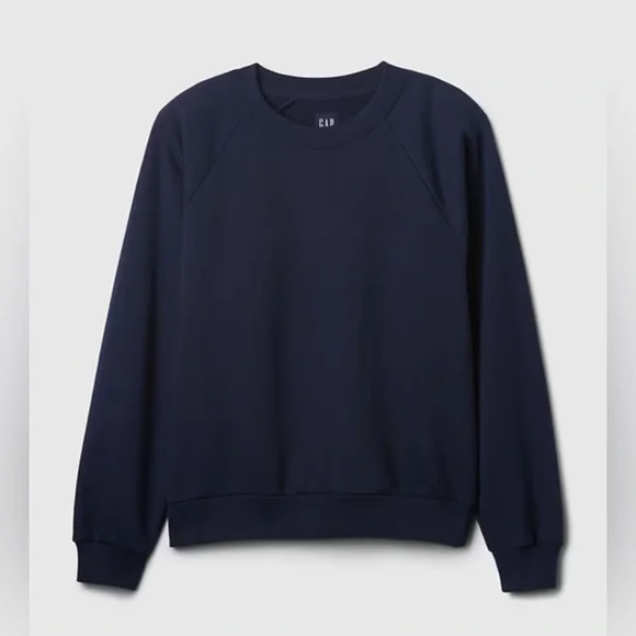 2pc set Gap VintageSoft Raglan Sweatshirt + High Rise Boyfriend Jogger Navy Blue - Picture 3 of 6